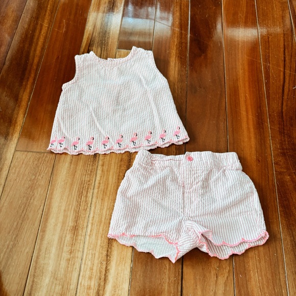 crown & ivy Other - ⭐️ Bogo ⭐️ crown & ivy flamingo seersucker set